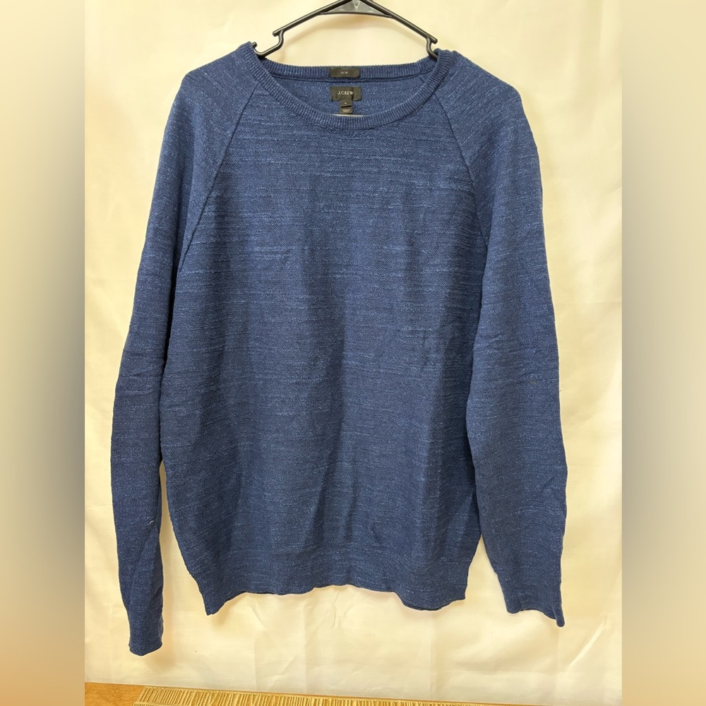 J. Crew Rugged Cotton Crew Neck Pullover Sweater Size‎ Large